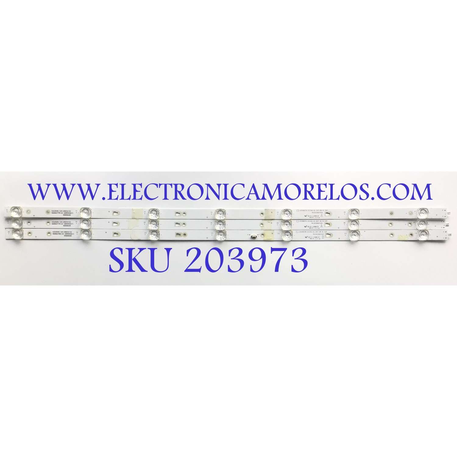 KIT DE LEDS PARA TV JVC ( 3 PZ ) / NUMERO DE PARTE 30339007037 / LED39D07B-ZC23AG-02 / 4600027802-26 / 180904A02 S / 40000M40 / PANEL V400HJ6-PE REV.C3 / MODELO LT-40MAT588